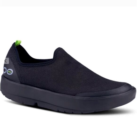 OOFOS OOMG EEZE Black Slip-On Recovery Shoes Sz 12 - Picture 1 of 10